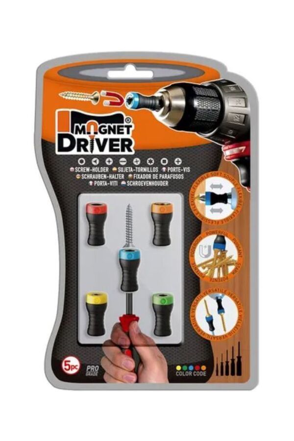 Magnet Driver™ Skrueholdere - Pakke med 5 størrelser