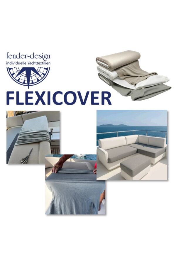 Flexicover - Elastisk putetrekk i sømløs tubeform - Perfekt til båt, caravan og hage