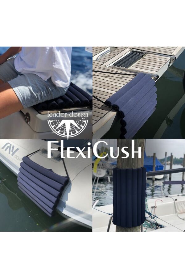 FlexiCush - Black & Navy - Universell fenderpute