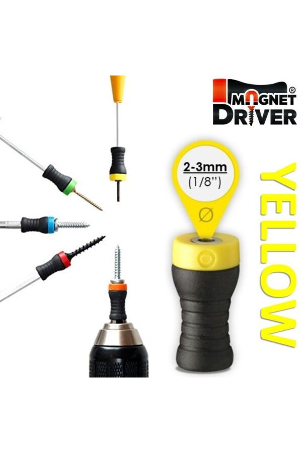 Magnet Driver® Yellow Ø2-3mm (1/8") - Magnetisk skrueholder til bits og skrujern